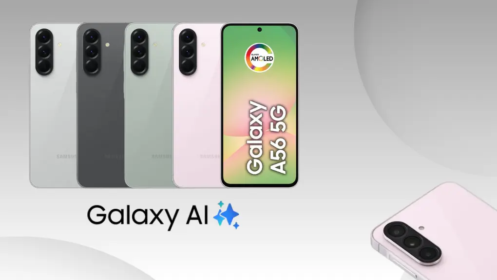 Smartphone Galaxy A56 - o novo intermediário da Samsung com Android 15 e ótimo custo-benefício